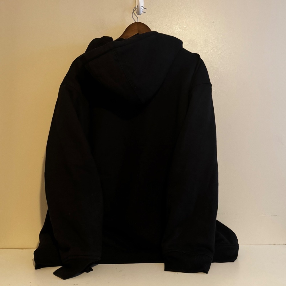 Free Country Women's M Softshell Jacket Black Faux Fur Lined Hooded Winter Fall